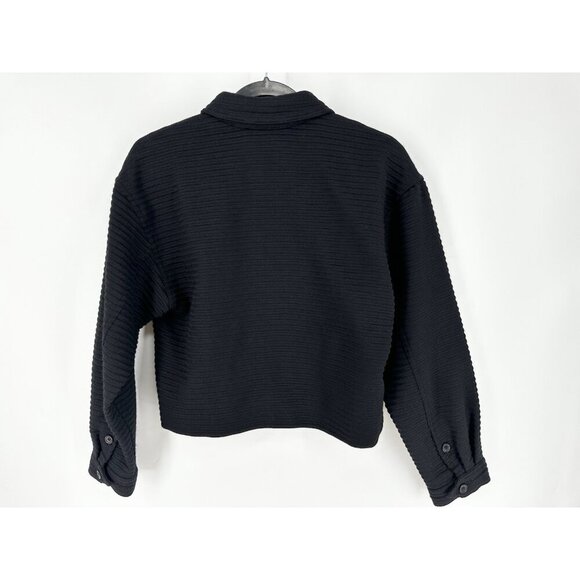 Aritzia Le Four Ribbed Virgin Wool Blend Full Zip Jacket Women’s 2 EUC - Picture 6 of 8